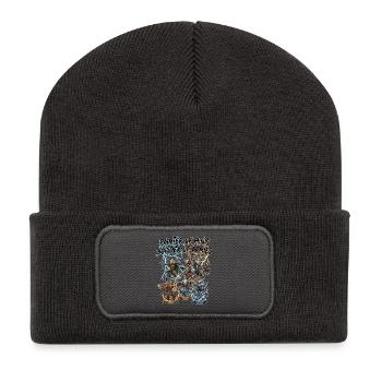 Künstler der Minis: Baumeister der Heere - Recycelte Patch Beanie - Dunkelgrau - Vorne
