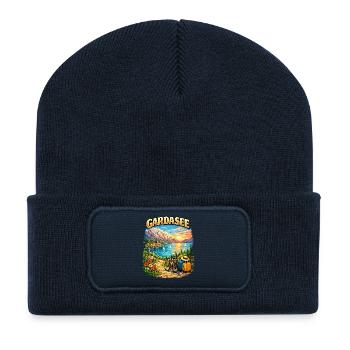 Gardasse, holidays and cycling - Recycled Patch Beanie - french navy - Front