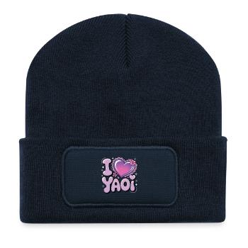 I love yaoi design. - Recycled Patch Beanie - french navy - Front