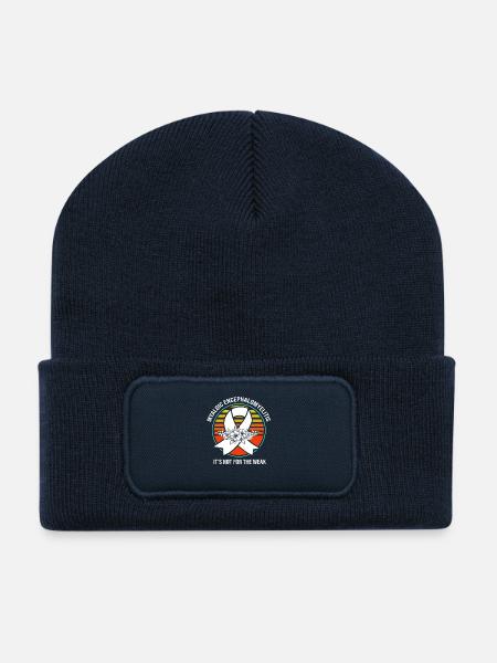 ME CFS - Recycelte Patch Beanie - French Navy