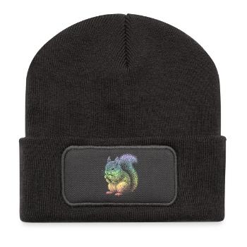 Écureuil - Beanie recyclé à patch - charbon - Devant