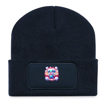 Tooth Doctor Dentist Denture Dental Care Hero - Recycled Patch Beanie - french navy - Front