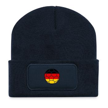 Football Fan Shirt Germany - Recycled Patch Beanie - french navy - Front