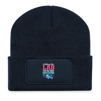 Mikrobiologie Biologie Biologisch Biologe - Recycelte Patch Beanie - French Navy - Vorne