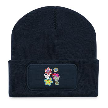 Colorful Chickens Hen Retro Hen Kids - Recycled Patch Beanie - french navy - Front