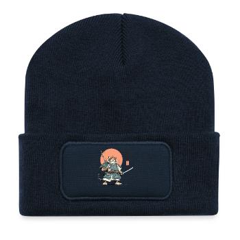 Tiger Samurai Armor Katana - Recycled Patch Beanie - french navy - Front