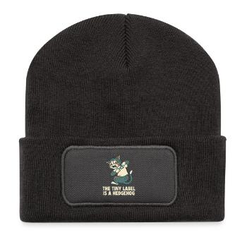 Sensory Issues - Das kratzige Etikett - Recycelte Patch Beanie - Dunkelgrau - Vorne