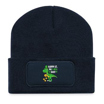 Porte-monnaie de la fête de Saint Pat Rex - Beanie recyclé à patch - bleu marine - Devant