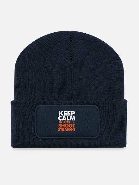 Tir à l’arc Tir à l’arc Tir à l’arc - Beanie recyclé à patch - bleu marine