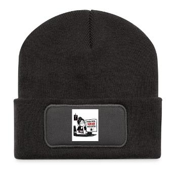 Innerlich gekündigt  - Recycelte Patch Beanie - Dunkelgrau - Vorne