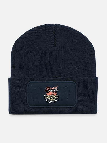 Introvert Paradise - Recycled Patch Beanie - french navy