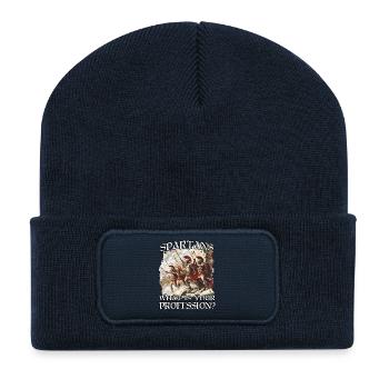 Glorreiche Krieger Spartas König Leonidas T 300 Kr - Recycelte Patch Beanie - French Navy - Vorne