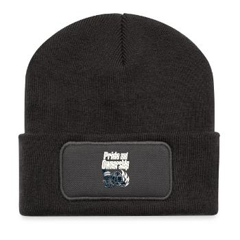 Devise de la Fraternité de la Fierté et de la Propriété des Pompiers - Beanie recyclé à patch - charbon - Devant