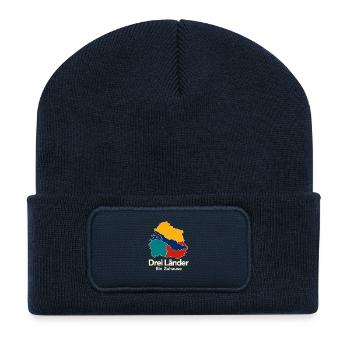 Bodensee Map Drei Länder Ein Zuhause - Recycled Patch Beanie - french navy - Front