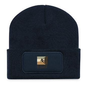 Kletterer Aus Leidenschaft - Recycelte Patch Beanie - French Navy - Vorne
