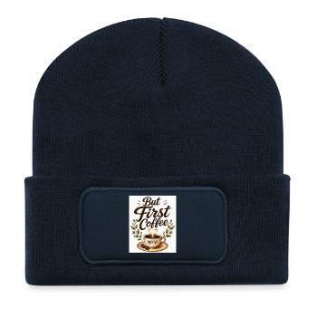 but_first_cafe - Recycelte Patch Beanie - French Navy - Vorne