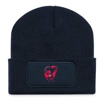 Drip Ninja 67 Neon Drops - Recycled Patch Beanie - french navy - Front