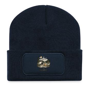 Life Is Better In The Woods | Camping 2.0 - Recycelte Patch Beanie - French Navy - Vorne