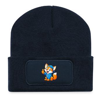 20_Miofox_Baby - Recycelte Patch Beanie - French Navy - Vorne