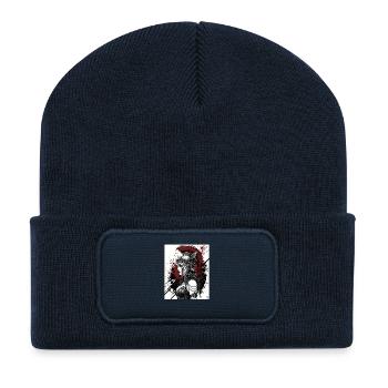 Valkyrie Kriegshelm Punk - Recycelte Patch Beanie - French Navy - Vorne