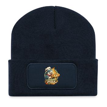 Pizzahai Kochheld - Recycelte Patch Beanie - French Navy - Vorne