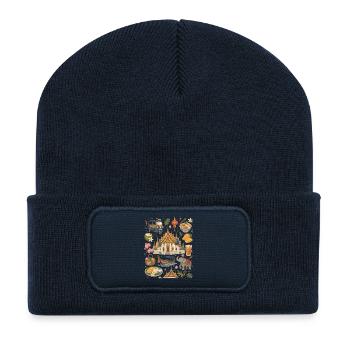 Thailand | Tempel, Streetfood & Fernweh - Recycelte Patch Beanie - French Navy - Vorne