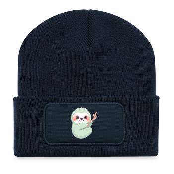 Immer Schön Entspannt - Recycelte Patch Beanie - French Navy - Vorne
