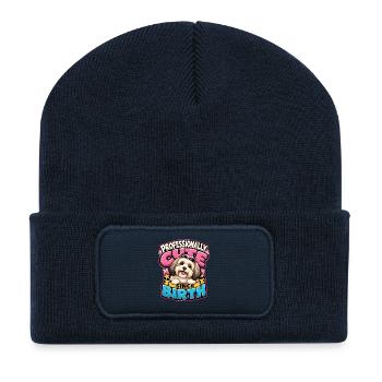 Havanese - Recycled Patch Beanie - french navy - Front