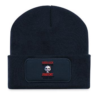 Funny Farewell Coworker - Recycled Patch Beanie - french navy - Front
