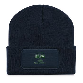 Je Peux Pas J'ai Camping - Humour Vacances - Beanie recyclé à patch - bleu marine - Devant