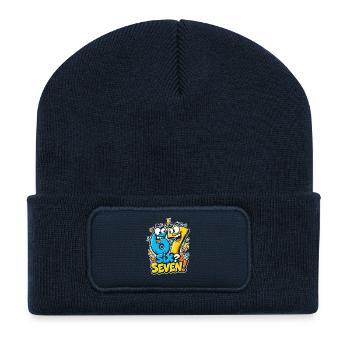 Youth Word 67 Six Seven - Recycled Patch Beanie - french navy - Front