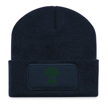 Wein Lecker Weinchen Club Weinliebhaber Rotwein - Recycelte Patch Beanie - French Navy - Vorne