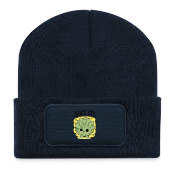 Urban Gardening Succ It Plantlover Plants - Recycled Patch Beanie - french navy - Front