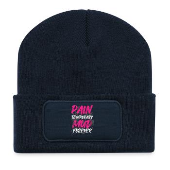 Mud forever Schlammlauf Mud Run Muddy Race - Recycled Patch Beanie - french navy - Front