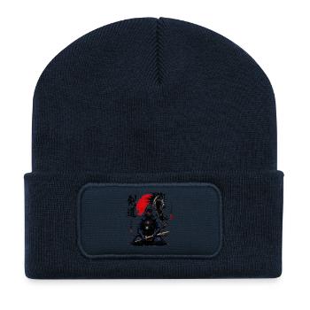 Pferde-Kendo Karate Judo Akido Martial Arts Kendo - Recycelte Patch Beanie - French Navy - Vorne