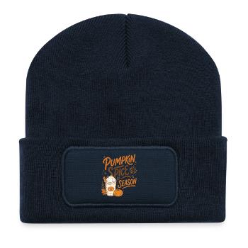 Pumpkin Spice Season - Fall Season - Recycled Patch Beanie - french navy - Front