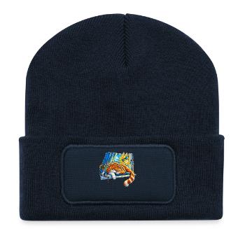 Dein Optimismus stört meine innere Ruhe - Recycelte Patch Beanie - French Navy - Vorne