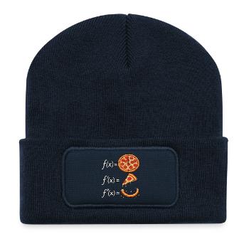 Mathe Ableitung - Recycelte Patch Beanie - French Navy - Vorne