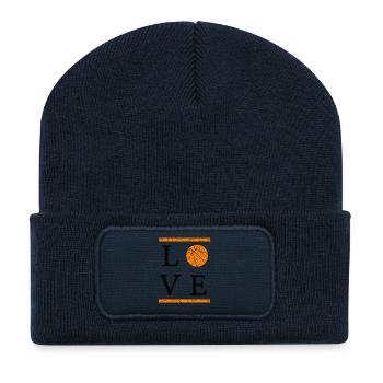 Basketball Design Streetball - Recycelte Patch Beanie - French Navy - Vorne