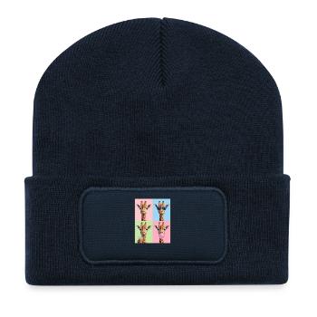 Giraffen Giraffe - Recycelte Patch Beanie - French Navy - Vorne