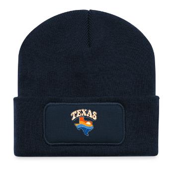 Texas Retro Sonnenuntergang - Recycelte Patch Beanie - French Navy - Vorne