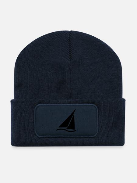 Regatta (kleines Symbol) - Recycelte Patch Beanie - French Navy