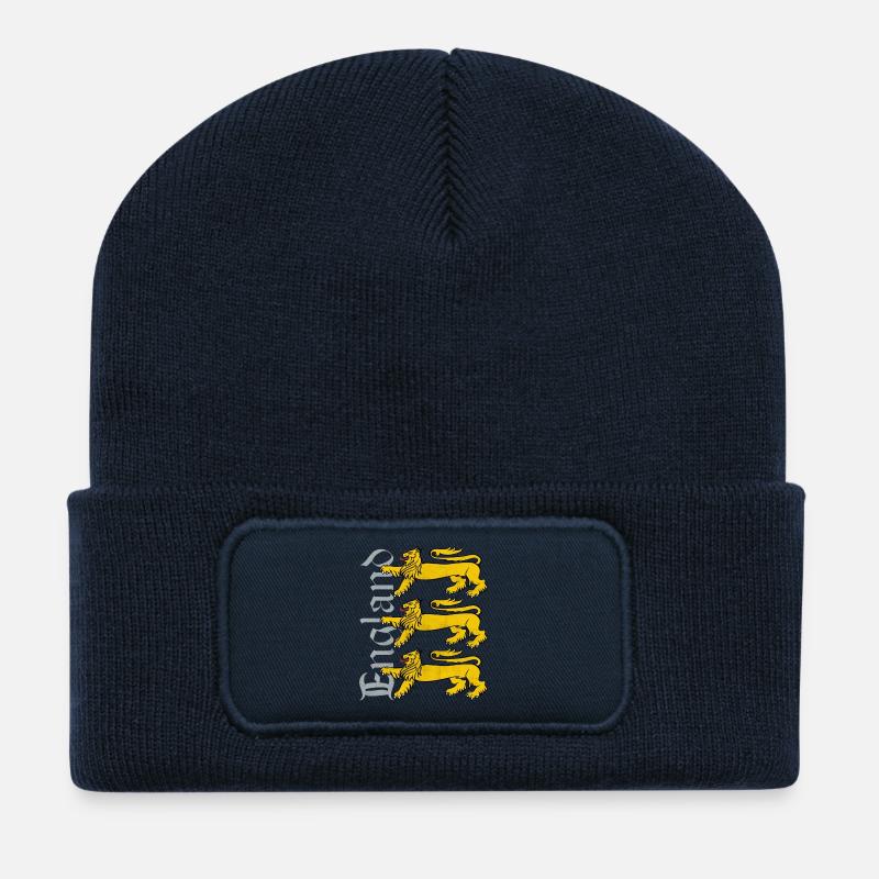 3 Lions - England - Recycled Patch Beanie - french navy