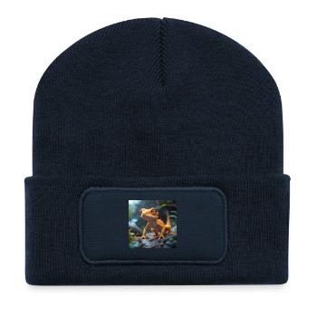 Gekkonius - Recycelte Patch Beanie - French Navy - Vorne