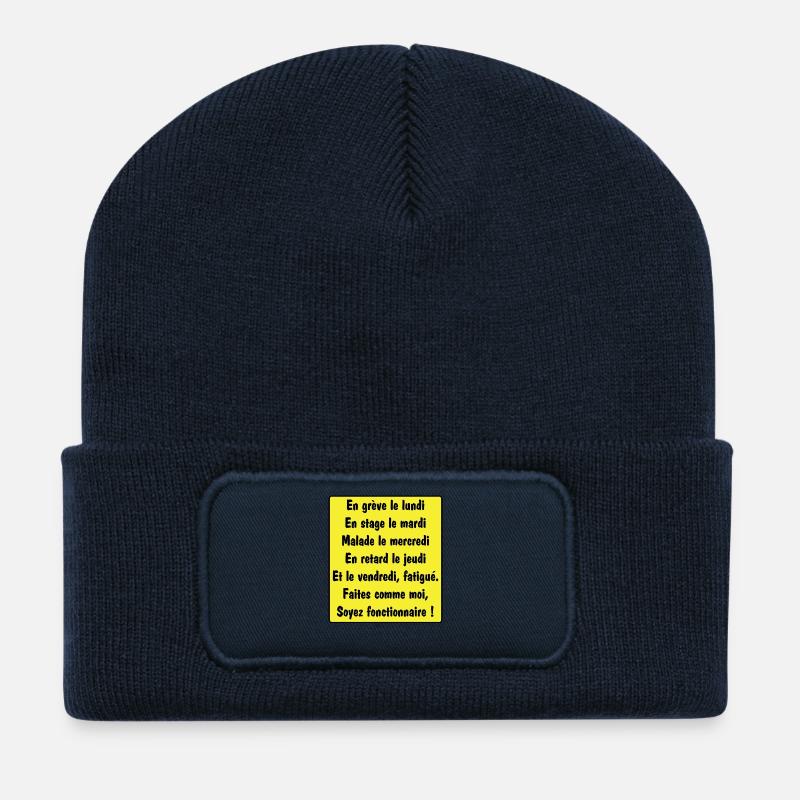 Official - Recycled Patch Beanie - french navy