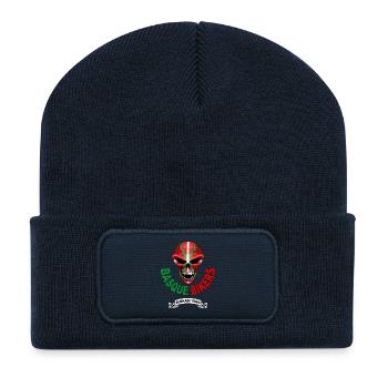 basque biker - Recycled Patch Beanie - french navy - Front