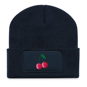 disco cherries - Recycled Patch Beanie - french navy - Front