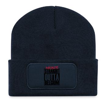 Straight Outta Belgium - Recycelte Patch Beanie - French Navy - Vorne