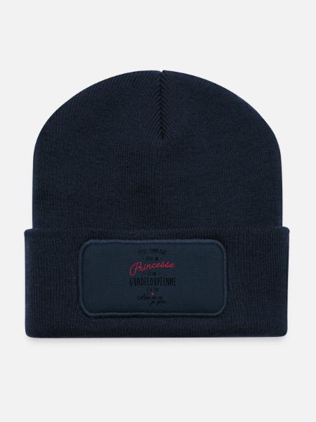 princesse et Guadeloupéen - Beanie recyclé à patch - bleu marine