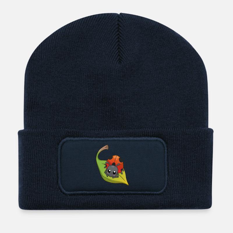 Ladybug - Marienkäfer - Recycelte Patch Beanie - French Navy